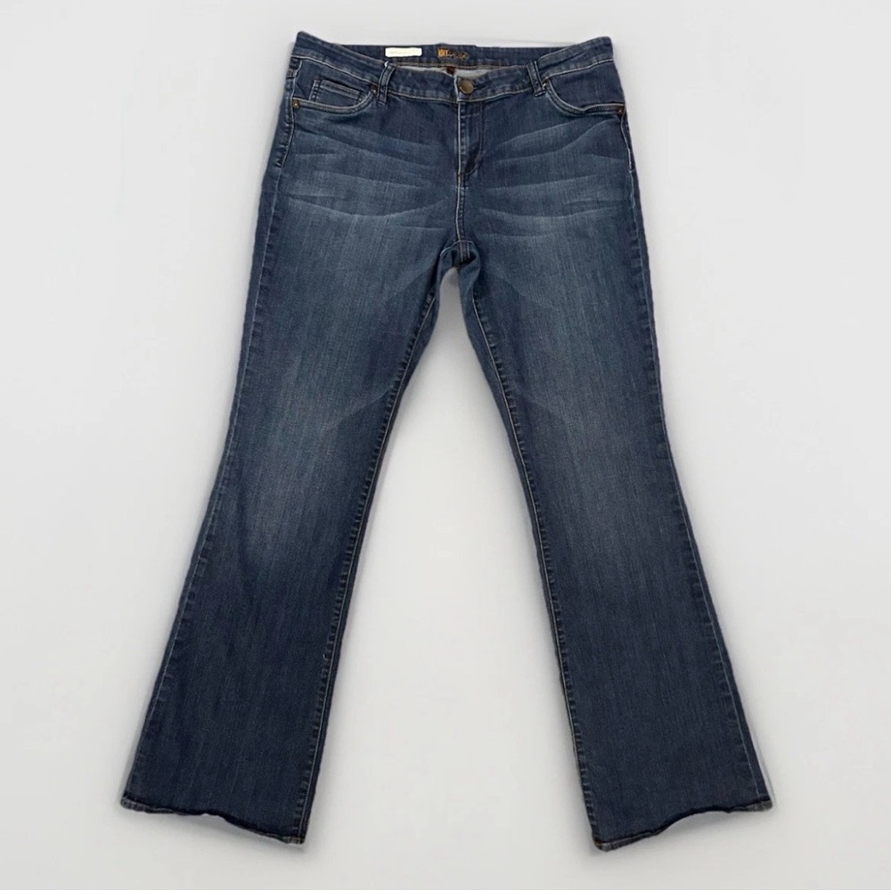 Kut From The Kloth Farrah Baby Bootcut Jeans Women's Size 14 Dark Wash